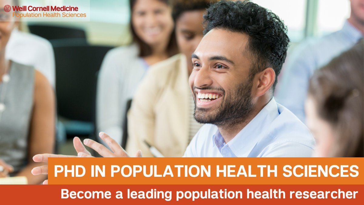 1/2 Considering a health policy PhD? Come work with our amazing health policy and economics faculty at Weill Cornell in NYC! I’m excited to share the launch of the @WCMPopHealthSci PhD in Population Health Sciences program. bit.ly/44c2Mq3