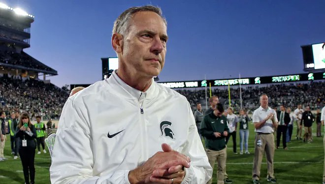 Story time. The first real job I ever had was waiting tables in East Lansing. The first day off of training and on my own, guess who decided to walk in: Mark Dantonio. And him and his wife sit directly in my section. Just my goddamn luck. 

At this point I'm having a mild panic