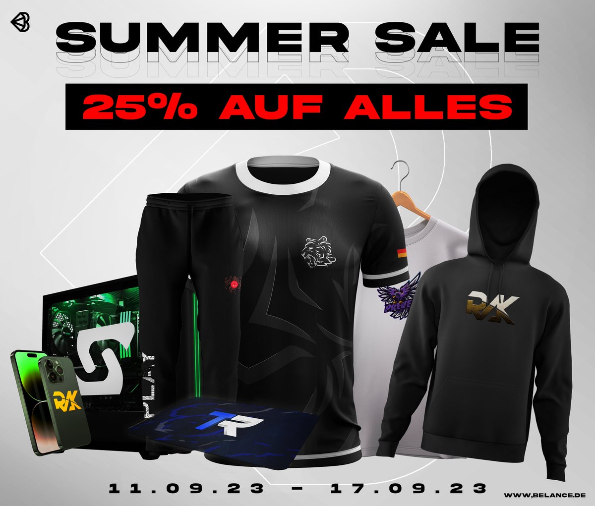 BIG SUMMER SALE🚀

Nur diese Woche erhaltet ihr automatisch 25% Rabatt auf euren Warenkorb, OHNE MINDESTBESTELLWERT😱

🌐Jetzt shoppen:
belance.de

(Nicht kombinierbar mit bestehenden Rabatten)
