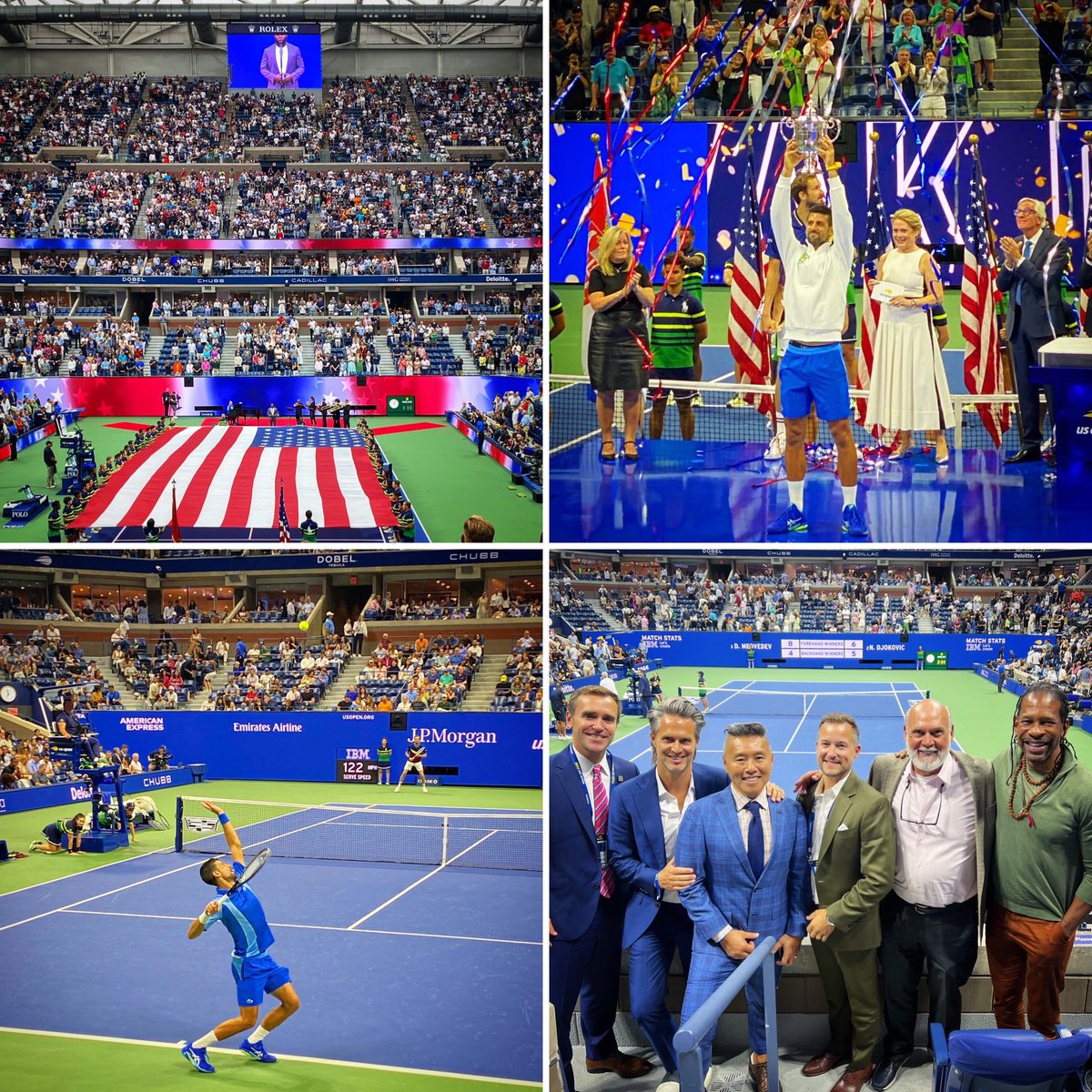 Vern Yip (@vernyipdesigns) on Twitter photo American pride on full display at the <a href="/usopen/">US Open Tennis</a> before last night’s epic Men’s Final. Congrats to <a href="/DjokerNole/">Novak Djokovic</a> on his 24th Grand Slam win. Great night of tennis with even greater friends. Always a privilege to be in NYC this time of year. #ImALuckyGuy #USOpen2023 American pride on full display at the <a href="/usopen/">US Open Tennis</a> before last night’s epic Men’s Final. Congrats to <a href="/DjokerNole/">Novak Djokovic</a> on his 24th Grand Slam win. Great night of tennis with even greater friends. Always a privilege to be in NYC this time of year. #ImALuckyGuy #USOpen2023