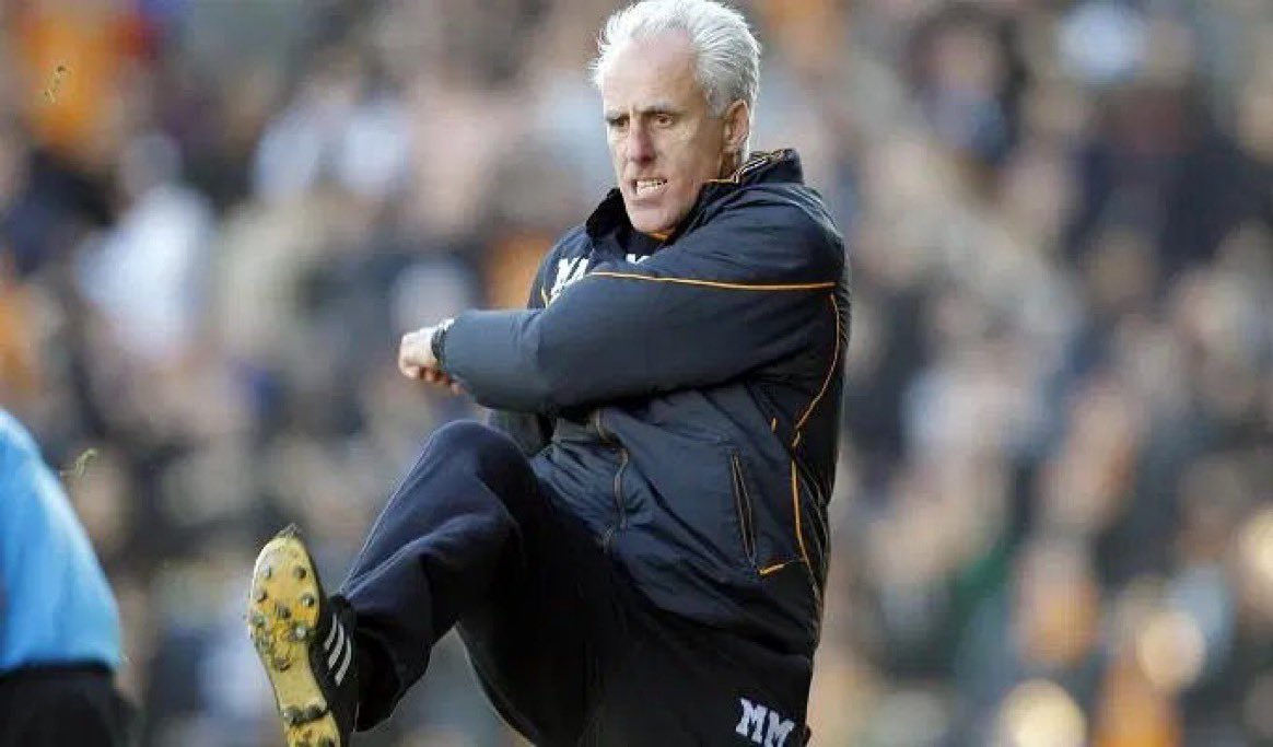 Mick McCarthy, but as you scroll down he gets happier. THREAD🧶