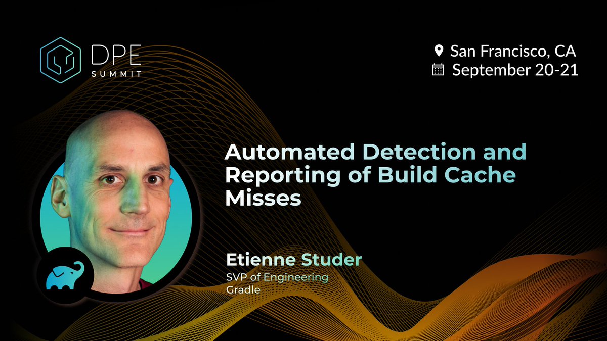 Join @gradle SVP of Engineering, @etiennestuder, at #DPESummit23 to learn how to use build validation scripts to automate the continuous detection and reporting of #buildcache misses. This year’s event features ⚡ lightning talks ⚡from 12 engineering leaders, including our very