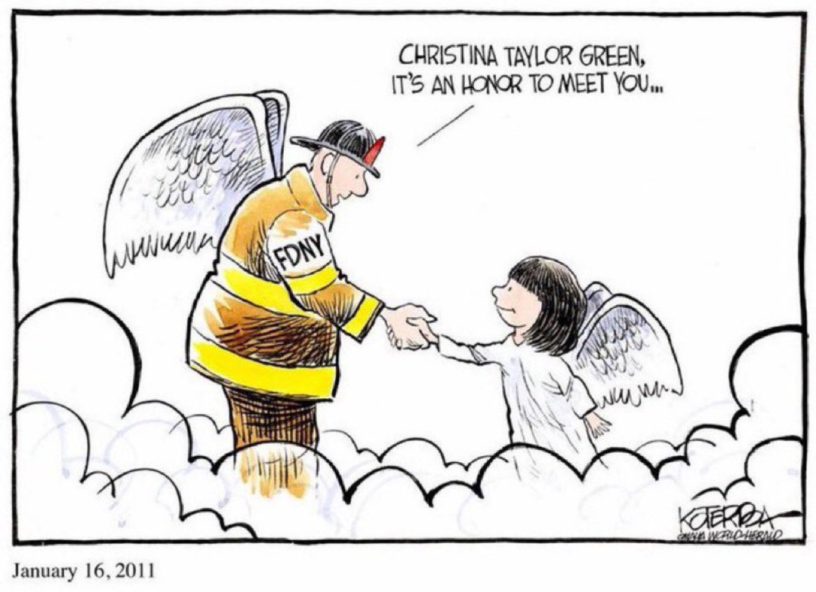 shannonrwatts's tweet photo. Christina-Taylor Green was born on September 11, 2001, and killed at a Safeway in Tucson during the mass shooting at Rep. Gabby Giffords’ constituent event on January 8, 2011. 

Christina should be turning 22 today. #neverforget https://t.co/RfvHUY1xPs