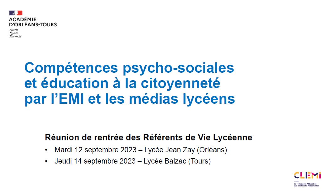 RafaelCauchi's tweet photo. 🔛 Intervention @Clemi_ot #EMI #EducMediasInfo auprès des Référents de Vie Lycéenne @ac_orleanstours (depts 36/37/41)
✅Exposition "Deux siècles de presse lycéenne" #CLEMI @asso_jetsdencre
✅Engager les élèves dans un média lycéen
🙏 @sylvaindisson #DAVL pour l'invitation https://t.co/6gr7QMo2Hl
