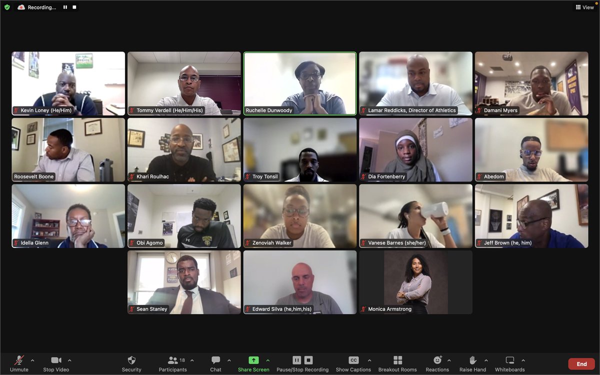 CoachTommyV's tweet photo. Our first conversation this fall was phenomenal!!!! Greatly looking forward to continue building and supporting our growing community!!!
Stronger TOGETHER!!!!
#StrengthInNumbers
#JBLACoachesOfColorConsortium
#WhoNOTHow
#ILoveThisGroup https://t.co/jjs5AICdi6