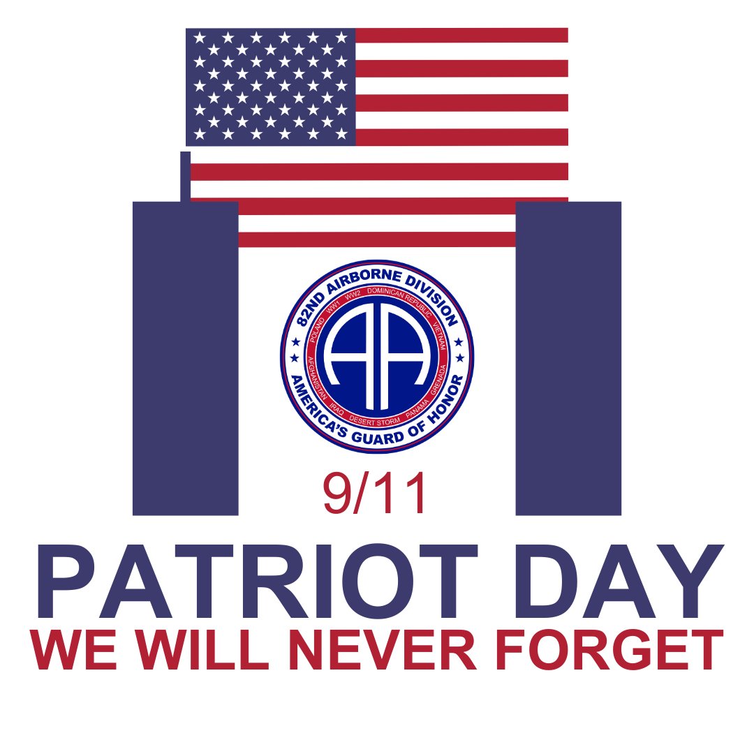 82ndABNDiv's tweet photo. We observe Patriot Day on 9/11 to commemorate the lives of those who died in the 2001 terrorist attacks on the World Trade Center in NYC and the Pentagon in VA and those who perished when the hijacked United Airlines Flight 93 crashed in PA.
#NeverForget911 #AATW https://t.co/lBTcGtSLi0