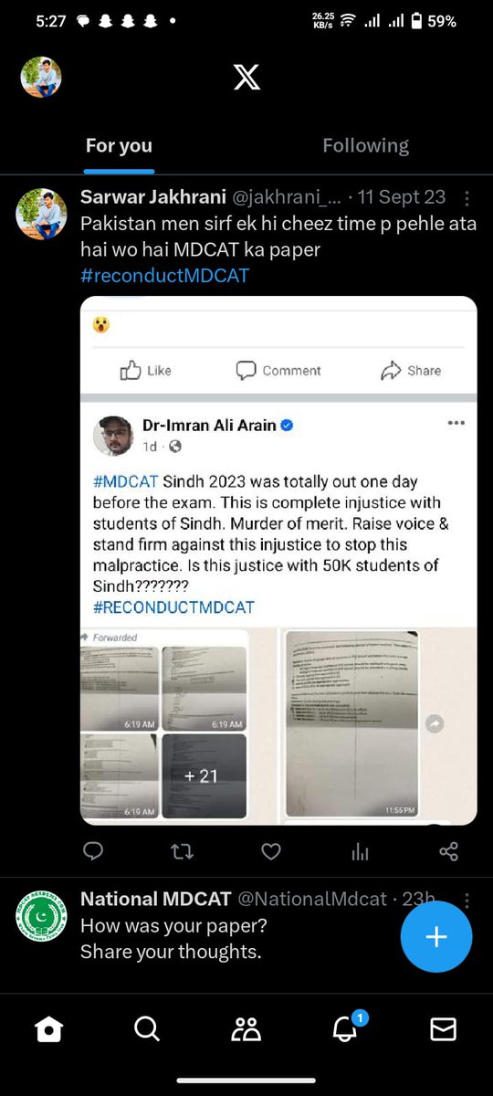 DRWaseemBaloch3's tweet photo. Innocent people of Sindh calling FIA; judiciary; Intelligence bureau to take action against black sheep!!!
#RECONDUCTMDCAT 
#ReconductMDCAT2023 
#MDCAT2023 https://t.co/wX8bFhRl8y