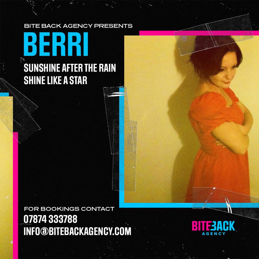Please contact The Bite Back Agency if you would like the "Sunshine After The Rain" with Berri.
 
Tel: 07874 333788
or
Email info@bitebackagency.com

#90smusic #anthem  #nostalgic