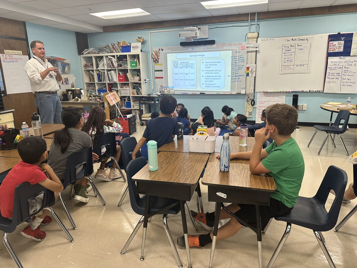 3rd grade Ss in Mr. Avery’s class learning about the power of “Synergizing” - Habit #6.