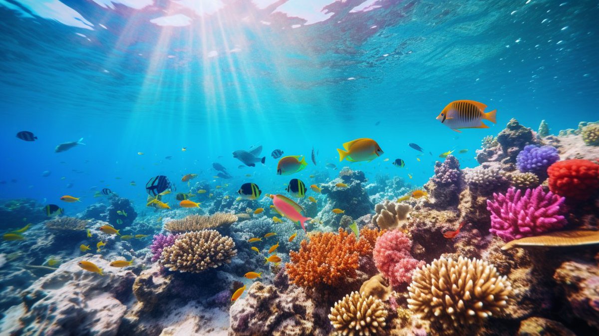 bjornfix's tweet photo. Sharm El-Sheikh, a jewel of the Red Sea, is not just a hotspot for sun-seekers and party-goers; it's also a paradise for underwater explorers. 

The coral reefs here are like the "Times Square" of marine life—colorful, bustling, and full of characters you won't forget. Let's dive in, shall we?
The Underwater Metropolis
Imagine New York City, but underwater. Skyscrapers are replaced by towering coral formations, taxis by schools of fish darting around, and street performers by flamboyant sea creatures showing off their colors. Welcome to the coral reefs of Sharm El-Sheikh! Here, the corals are the landlords, and they've been around for thousands of years, making them the OG residents.

The Who's Who of the Coral World
Meet the Brain Coral, the Einstein of the reef, always deep in thought—or so it seems. Then there's the Fire Coral, the spicy one in the group, giving a stinging sensation to any who dare touch it. Don't forget the Fan Coral, the social media influencer of the underwater world, always waving at passing fish and divers alike.

The Marine Paparazzi
If the corals are the celebrities, then the fish are the paparazzi. Clownfish, angelfish, and butterflyfish are just a few of the species that call these reefs home. They're like the photographers at a red carpet event, always on the move, capturing the best angles of their coral hosts.

The VIP Guests
Occasionally, the reefs get visits from VIPs—Very Important Predators. Think of sharks and barracudas as the A-listers who drop by unannounced, causing a stir but also maintaining the balance of this intricate ecosystem.

The Nightlife
The reef has a nightlife that rivals any club in Ibiza. As the sun sets, nocturnal creatures like moray eels and octopuses come out to play. It's like the underwater version of a masquerade ball, where everyone shows up in their most extravagant outfits.

The Challenges
But it's not all fun and games. Climate change, pollution, and overfishing are like the uninvited guests who crash the party and refuse to leave. Coral bleaching is the hangover that the reef can't shake off. Conservation efforts are the bouncers trying to keep things in check, but they need our help.
The Must-See Attraction
If you're in Sharm El-Sheikh, a trip to the reefs is a must. Whether you're a seasoned diver or a snorkeling newbie, there's something for everyone. Just remember, it's a look-but-don't-touch kind of place. These natural wonders have been around for millennia, and with a little love and care, they'll continue to dazzle for generations to come.

So, next time you find yourself in Sharm El-Sheikh, take a break from the sun and sand, and plunge into the mesmerizing world beneath the waves. Trust me, it's the best kind of "submersion therapy" you'll ever experience.

What do you think about the coral reefs in Sharm?