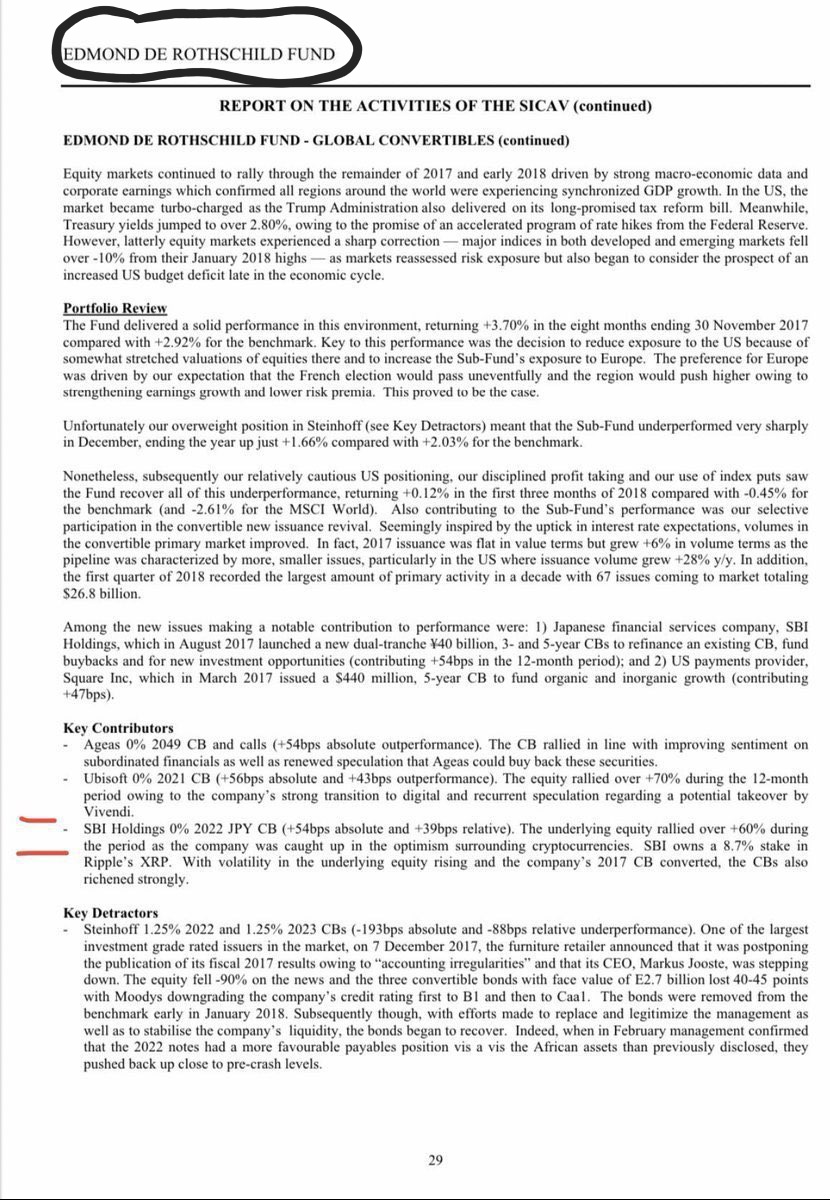 BOOOOOOOOOOOOOOOOOM!!!!

EDMOND DE ROTHSCHILD FUND mentioned #XRP and SBI from JAPAN. SBI will go live with XRP this month! 💥🔥

Document: solutions.vwdservices.com/products/docum…