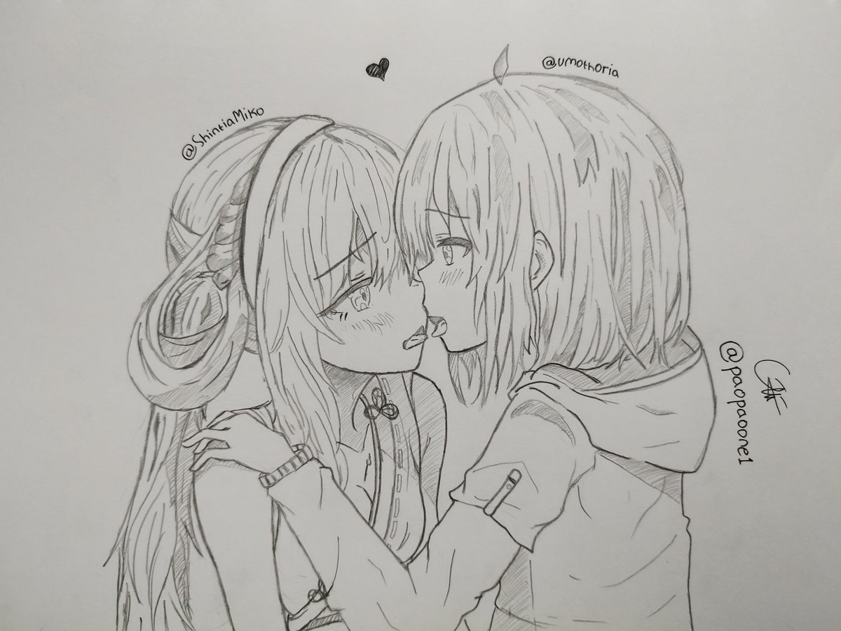 paopaoone1's tweet image. Maaf ya, ini aku repost.
Blm diwarnaiin juga sih wkwk.

#fanart #Mitai