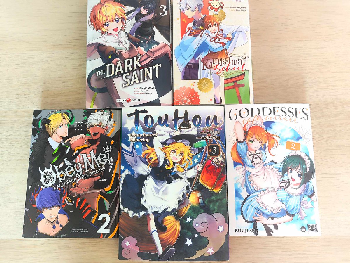 Kurisu_2106's tweet photo. Here some released mangas from france edition 🤔 i think we are late for some of them but it's pleasant to collect mangas 😤
#manga #mangablog https://t.co/xWDuL1RuMk