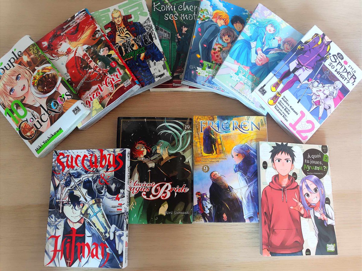 Kurisu_2106's tweet photo. Here some released mangas from france edition 🤔 i think we are late for some of them but it's pleasant to collect mangas 😤
#manga #mangablog https://t.co/xWDuL1RuMk