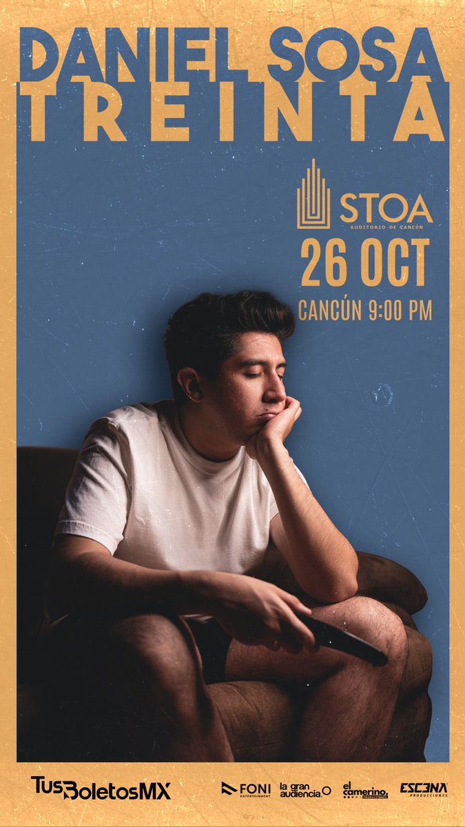 FelixParrazal's tweet photo. ⭐💫@danielsosafado 💫⭐
Llega con su rutina “Treinta” en donde con su característico humor nos hará un recorrido por cómo es llegar a esa edad.😂
@VivoEnCancun 
📍Auditorio Stoa
🎟 Adquiere tus boletos en:👉https://t.co/WHIZtxWwSb https://t.co/iMbcsK5YDA