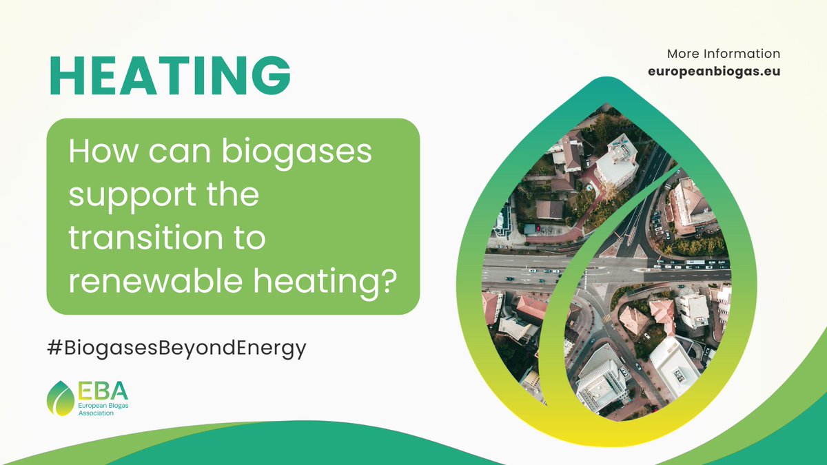 #BiogasesBeyondEnerg | This month, we focus on the use of biogases in the heating sector🏢
#Biogas can provide households &amp; tertiary buildings with renewable &amp; cost competitive heat, essential to support the transition to a carbon neutral building stock.
👉bit.ly/3PIRrdf