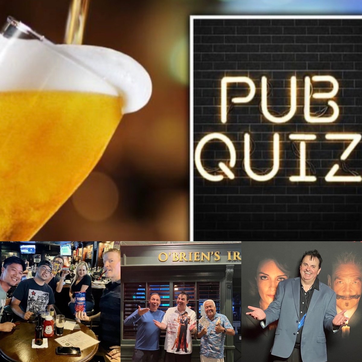 The place to be this Tuesday night is ⁦<a href="/ObriensIrishPub/">O'Brien's Irish Pub</a>⁩ - 2226 Wilshire - where I host another fun ⁦<a href="/Britsinla/">Brits in LA</a>⁩ Pub Quiz. All welcome. Prizes,’pints and bants.x