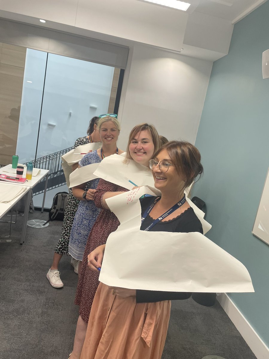 MelanieRitson's tweet photo. Gratitude ponchos in the CYP team meeting today 😊 evaluated well, great for team building and a show of appreciation for each other. @BCU_CYPnursing #teambuilding #strongteams https://t.co/80jLaWCrdv