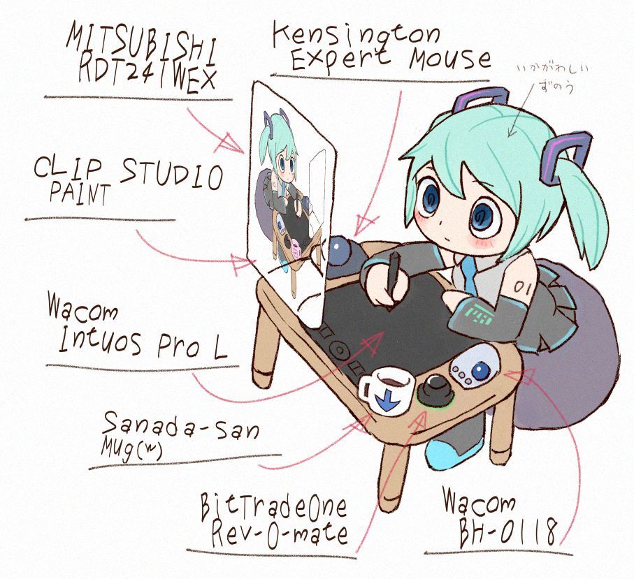 初音ミク 「#この子ひとりで自分を認識してもらえそうなうちの子見せて欲しい 現状こんな感じで」|しるくれのイラスト