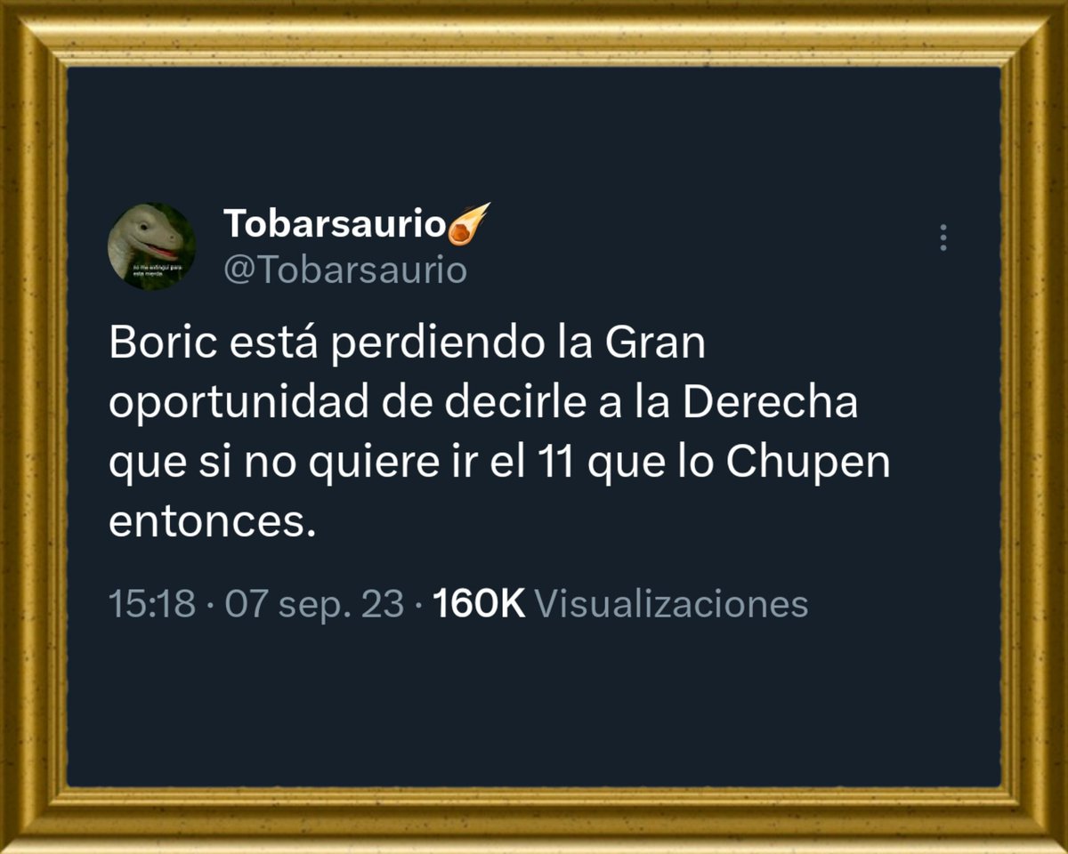 MuseoTuitero's tweet photo. 🖼️«Que la derecha mejor asista el 13 a agarrar la que crece»
Óleo sobre tela, septiembre 2023. https://t.co/TzYwnREmcO