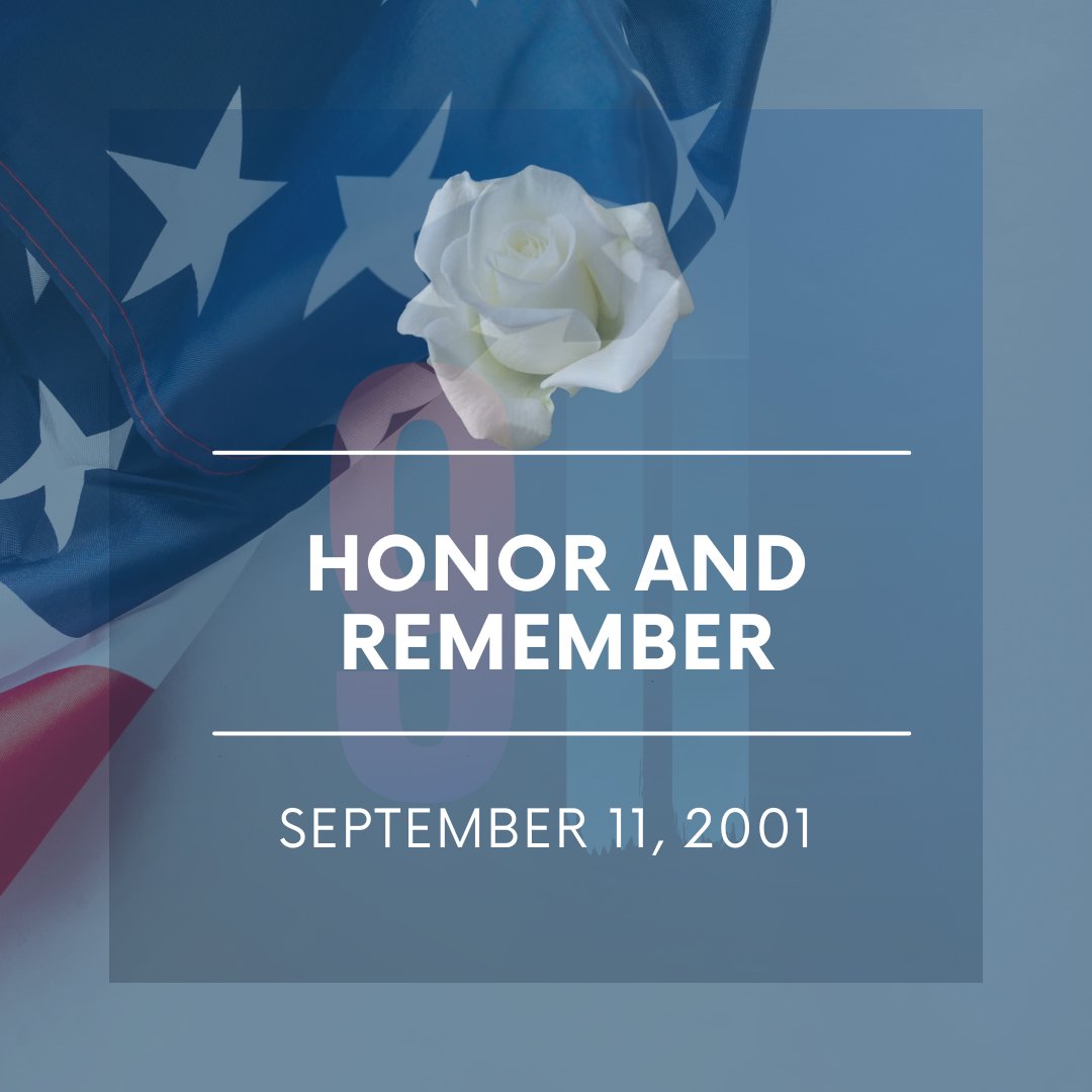 TEAMATL911's tweet photo. Today, we honor and remember those who lost their lives, those who stepped up to serve, and the countless sacrifices made in the days, months and years after the attacks.

#teamatl911
#itallbeginswith911 https://t.co/P2oFAv89x7