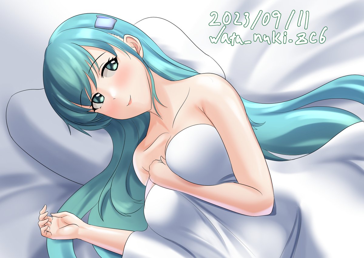 #艦これ版深夜の真剣お絵描き60分一本勝負 
#艦これ版真剣お絵描き60分一本勝負_20230911 
おめざめ鈴谷 