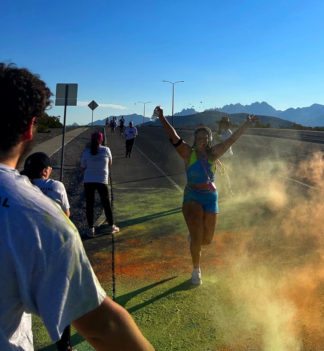 nmsuacs's tweet photo. Aggies giving back!🤠 The much-anticipated 5k Color Fun Run was a success! HUGE thank you to all of the runners, volunteers, sponsors, and everyone who made this event possible.💛🧡💙🏃‍♀️🏃‍♂️

#aggies #nmsu #aggiesgivingback #575 #colorfunrun #college https://t.co/lnbvCMDlcv