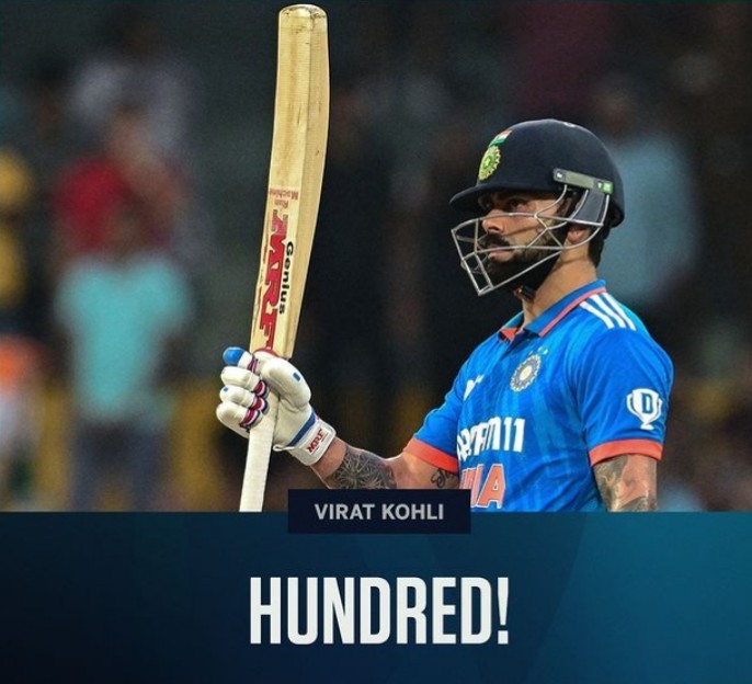 WaseemAhmadWane's tweet photo. Congratulations @imVkohli for ODI💯 No. 47 &amp; International💯 No 77
#virat #kohli #ViratKohli #ViratKohli𓃵 #runmachine #tonmachine #chasemaster #king #kingkohli @ICC @BCCI https://t.co/9Sq6wp4viZ