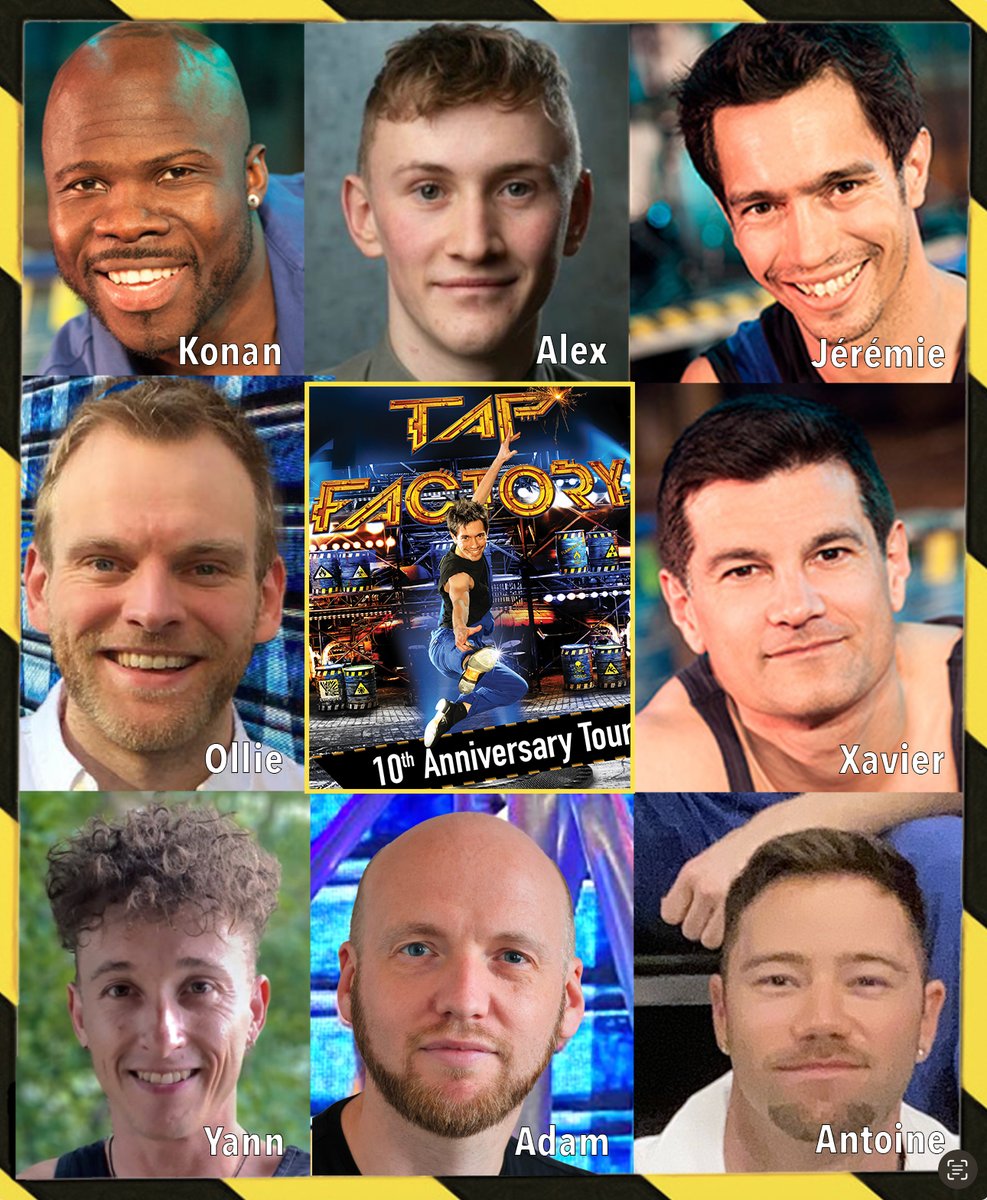 TapFactoryShow's tweet image. First and foremost, an incredible show begins with an outstanding cast! Let us present you this incredible group of 8 exceptionally talented performers who will rock the stage for the upcoming UK tour! 
Tour dates : tapfactoryproductions.co.uk/WP/tour/
#tapfactory #amazingteam
