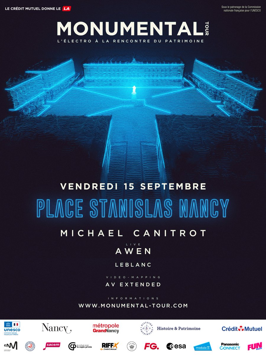 .<a href="/michaelcanitrot/">Michael Canitrot</a> et son <a href="/monumental_tour/">Monumental Tour</a> débarquent ce vendredi sur la place Stanislas de Nancy 🔥

La place Stanislas de Nancy est sans aucun doute l’une des plus belles places d’Europe. Rappelons que l'entrée au show est gratuite 🥰