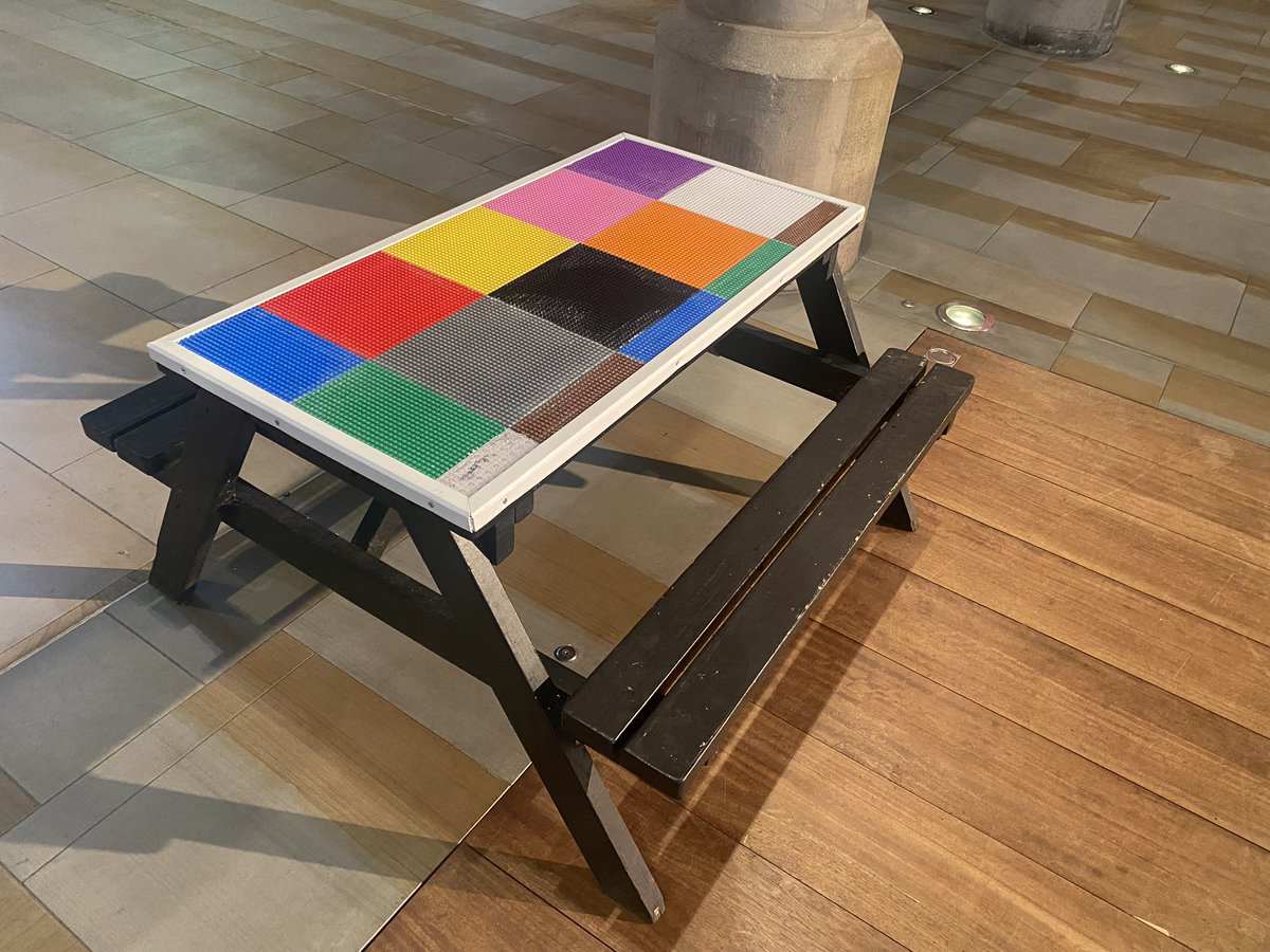 Our new addition to playtimes, please meet our Lego bench. Mr Shaw has kindly fixed lego baseboards to the table top meaning that chn’s models will stand firm.

All we need now is the Lego. If you have Lego at home that you no longer use St John’s would love to give it a home.