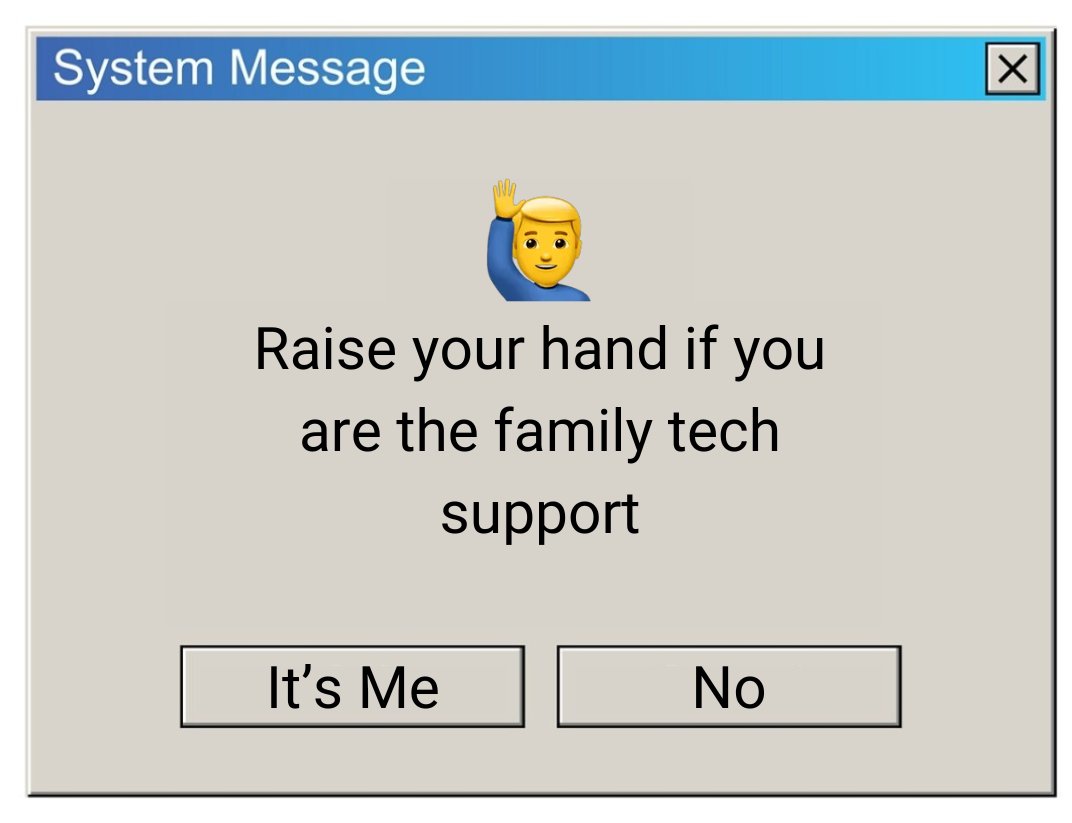 Being the family tech support is a thankless job, but someone has to do it. 🙋‍♀️🙋‍♂️

Tag your favorite tech support person in the comments!

#qambertech #qambertechnologies #delllaptop #dellbahrain #delllaptopbahrain