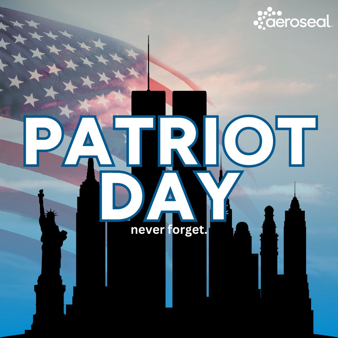 AeroBarrier's tweet photo. September 11, 2001 changed the USA forever. Today, we remember those who survived and the lives that were lost that day. 

#PatriotDay https://t.co/OYacjsq4gE