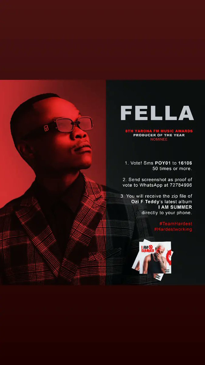 Ozifteddy's tweet photo. SMS POY01 TO 16106 & if you do it this ๐way, well then you get the #IAMSUMMER album along with it! Let's go! https://t.co/e6ty8EdCzX