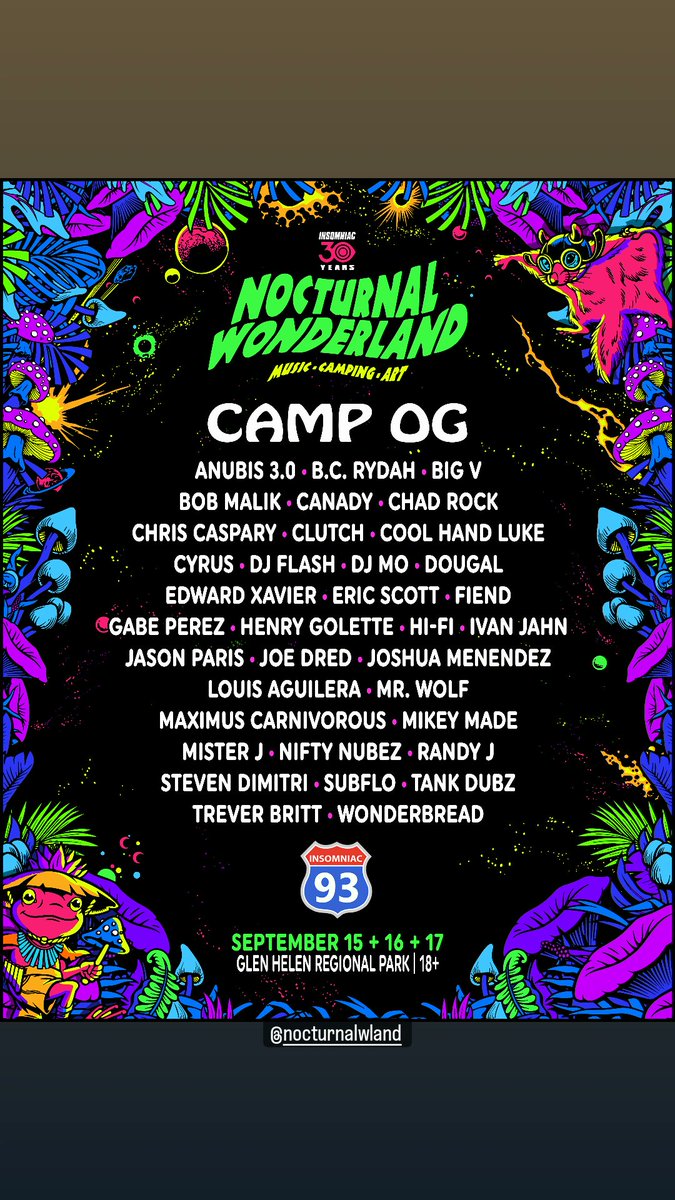 Edward__Xavier's tweet photo. catch me at the preparty inside camp!  we also have a stage inside the rave! @NocturnalWland https://t.co/Vq6LK2duWP