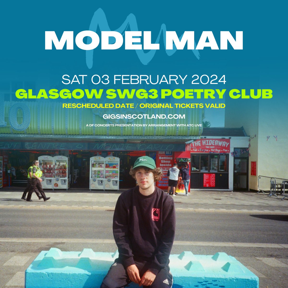 RESCHEDULED » Please note that the @modelmanmusic show at @PoetryGlasgow, originally on 15th September 2023, has now been rescheduled to 3rd February 2024. Original tickets remain valid. GET TICKETS ⇾ gigss.co/model-man