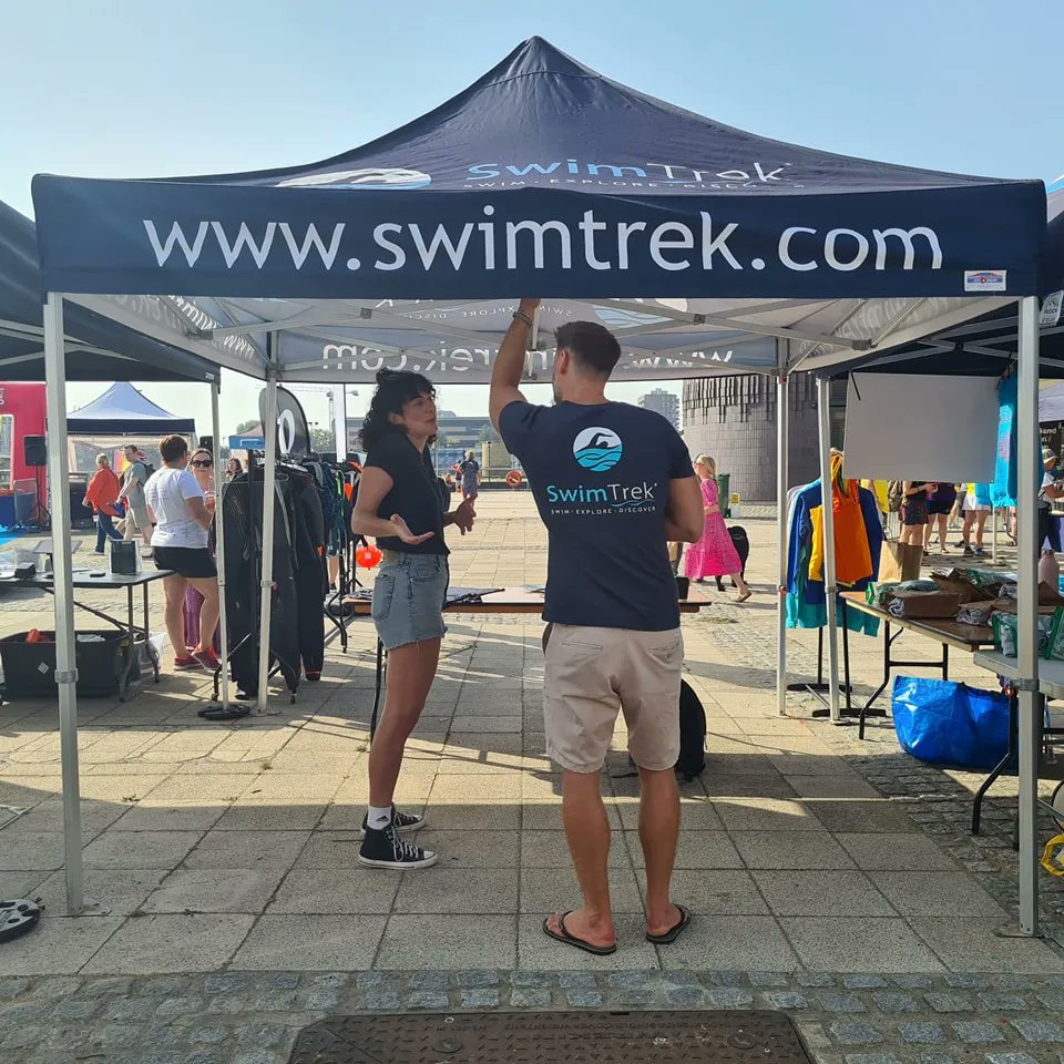 SwimTrek's tweet image. Thrilled to support another fantastic @Dock2DockSwim swim event at the Royal Docks in sunny London! 🏊‍♀️☀️🏙️