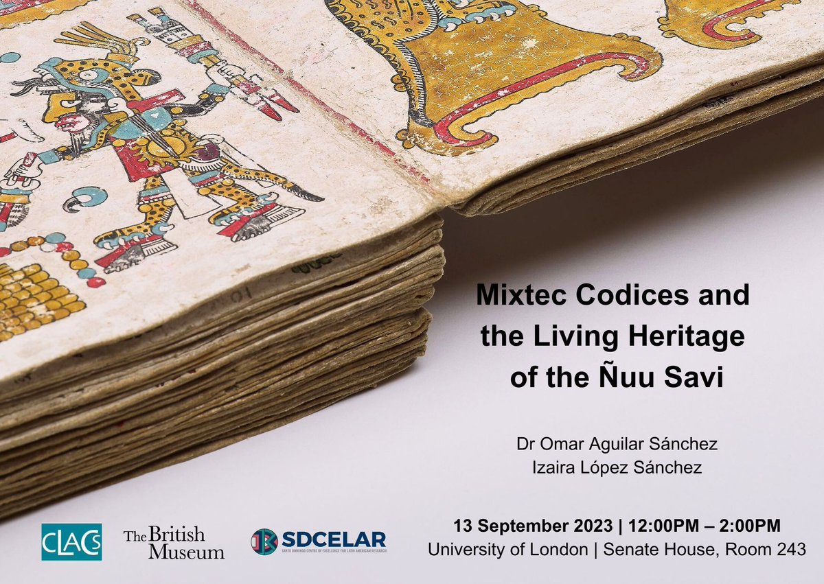 This Wednesday at Senate House 12-2 pm, don't miss it, with @Omar_AS_Isu and @IzairaSanchez! More info here: sdcelarbritishmuseum.org/blog/event-mix… #SDCELAR #Tonindeye