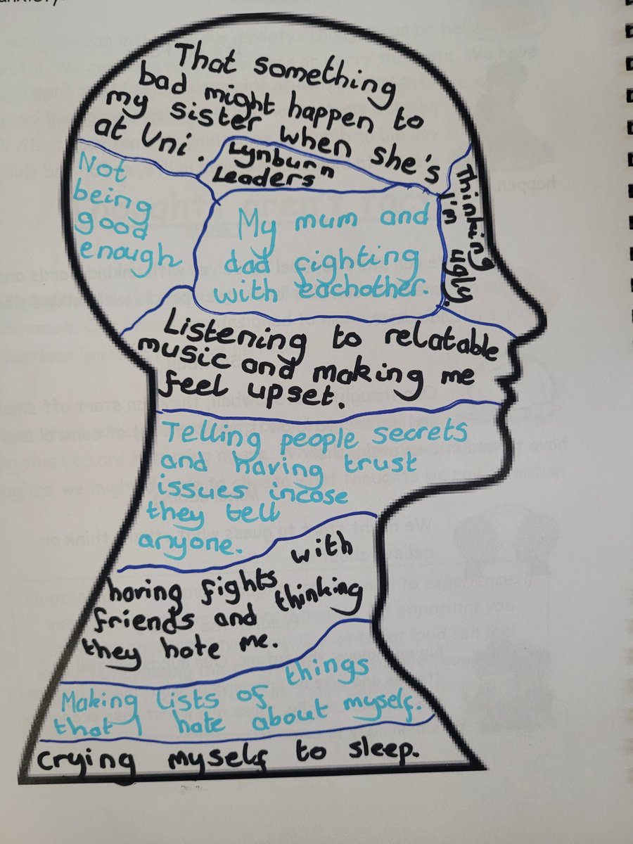 Today, we examined anxious thoughts. Pupils were open, honest, and reflective. Understanding and challenging anxious thoughts can help us to remember that thoughts aren't facts #Anxiety #CopingStrategies #AnxiousThoughts