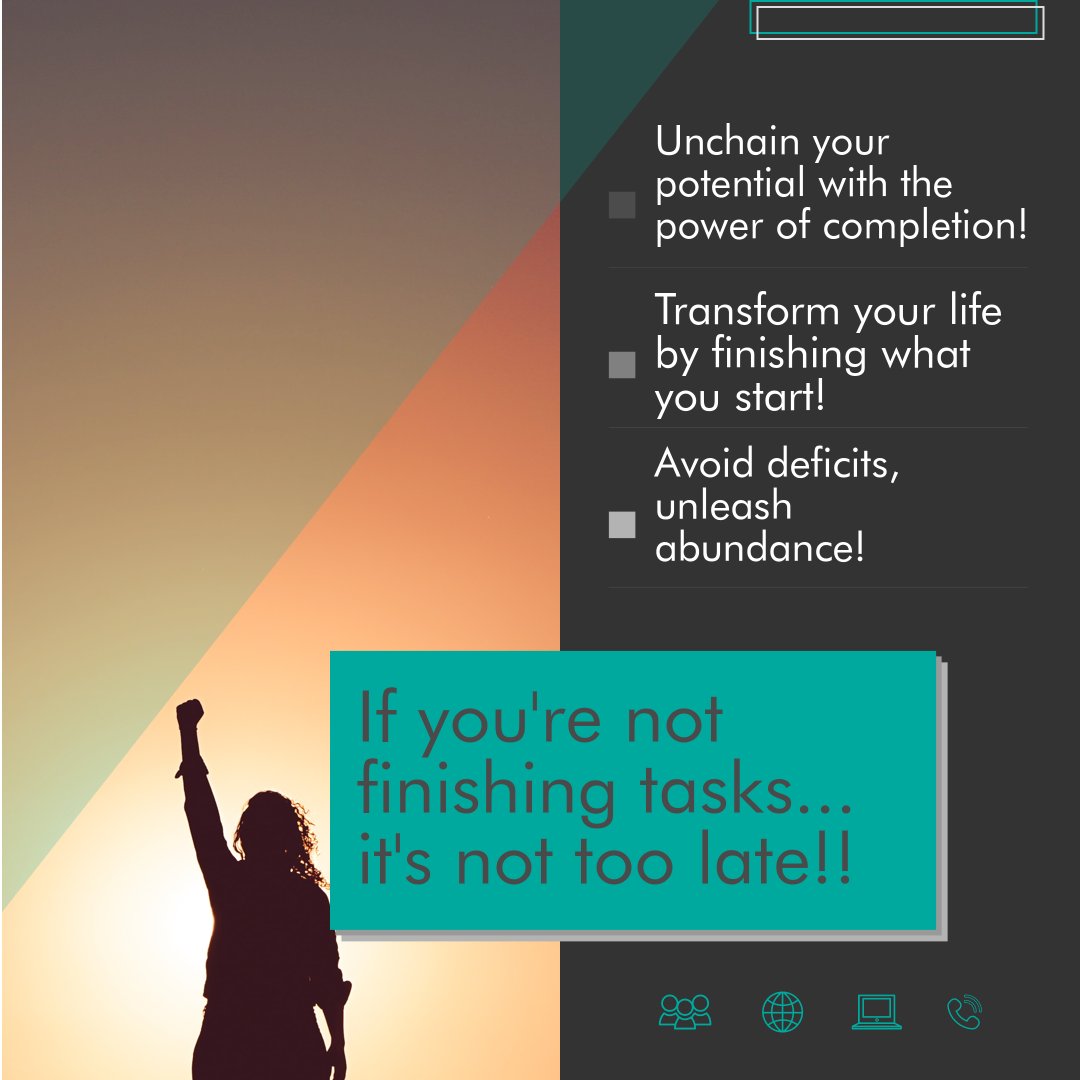 Don't let unfinished tasks hold you back! Unleash your potential and transform your life by embracing the power of completion. Step into abundance and leave deficits behind. #Productivity #CompleteYourTasks #UnleashPotential