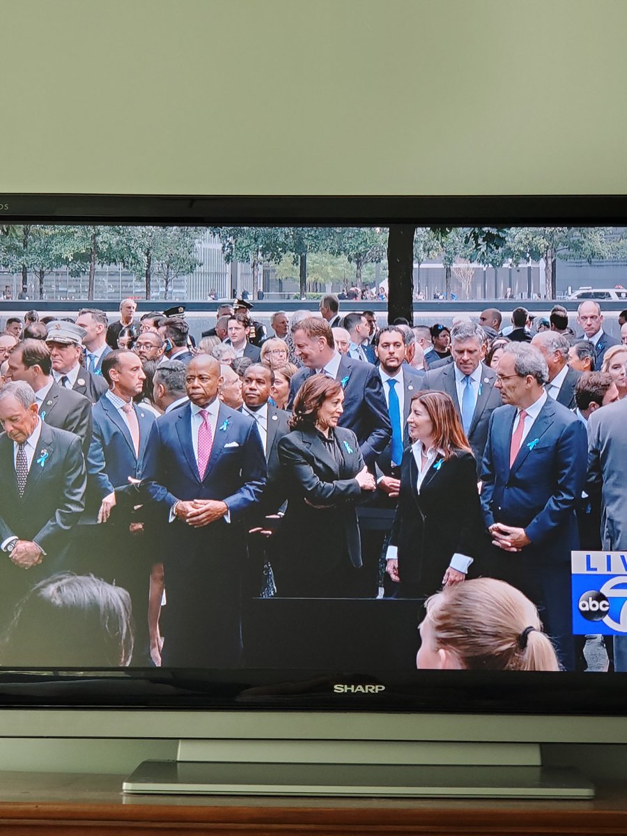 Kamala Harris and Gov Hochul acting like they are at a dinner party instead of the 9/11 Remembrance make me want to puke. Shame on you both!