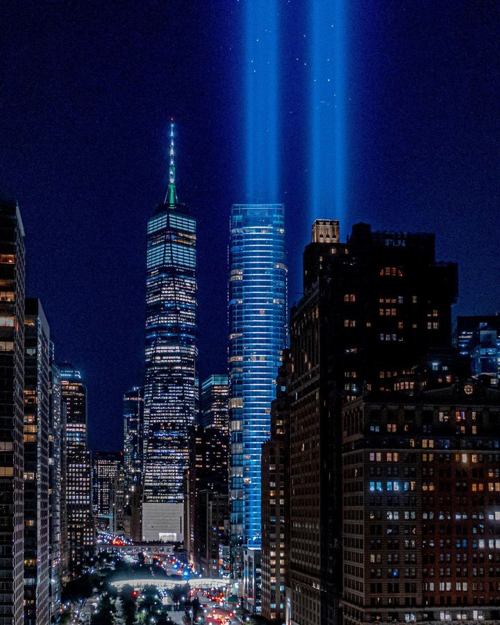 Today, we pay solemn tribute to the lives lost on 9/11, a day that forever changed our world. Through the darkest of times, we found strength, resilience, and unity. Let this beacon of hope stand as a symbol of our unwavering resolve to never forget #NeverForget
