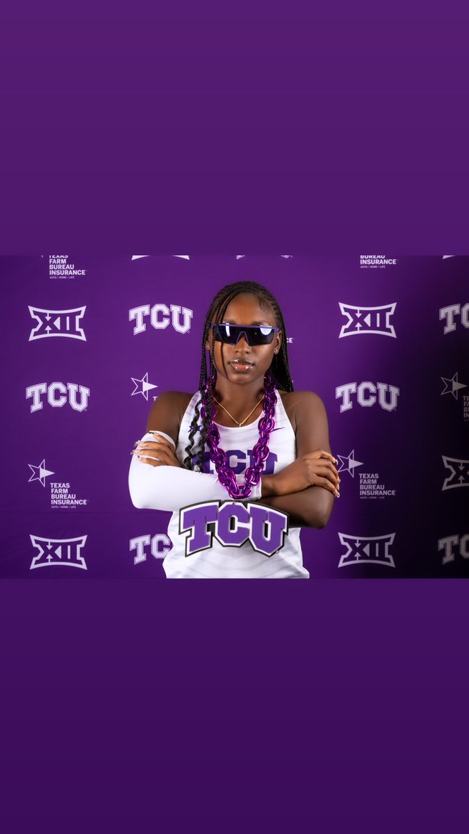 NasyaWilliams06's tweet photo. Horned frogs 💜 ?? Had a great first visit  at TCU @TCUTrackField #officialvisit https://t.co/8IhdMiLWy4