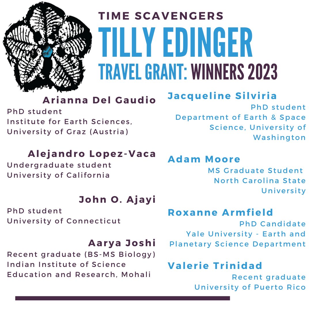 🎉  Congratulations to this cycle's grant awardees. We had a tremendous group of applicants &amp; limited funds to disperse. Follow #TravelWithTilly to learn more about the awardees &amp; their conference experiences.

Grant Info: bit.ly/TETG_Info
Donate: bit.ly/TETG_Donate