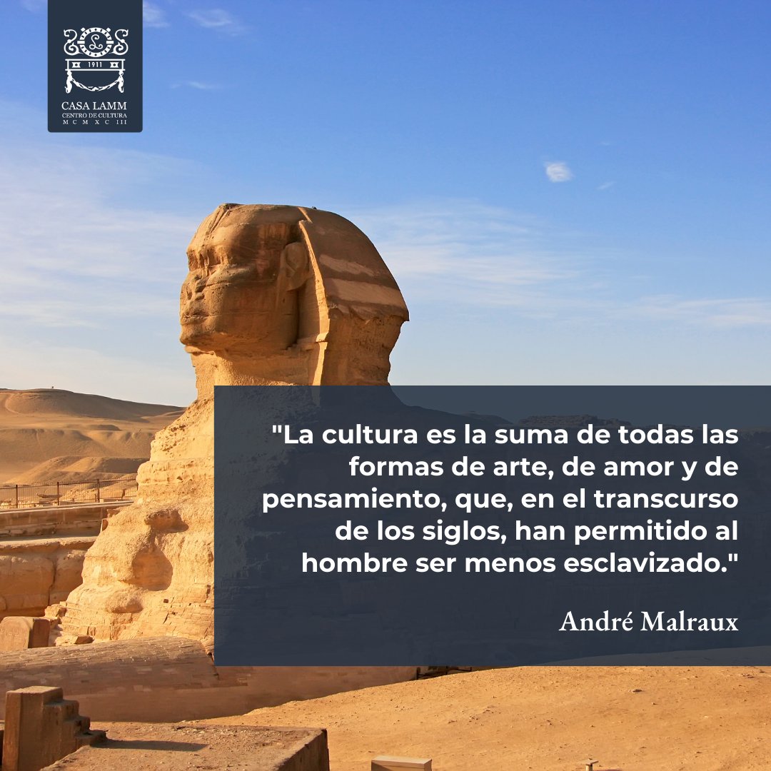 La cultura nos conecta con la esencia de la humanidad. #FrasesLamm