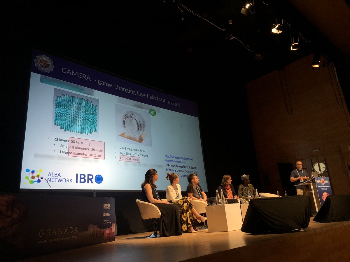 #IBRO2023 This low-field fMRI built for a cost of €4000 is a game changer for researchers in low-to-middle income regions. - <a href="/MMaravall/">Miguel Maravall</a>