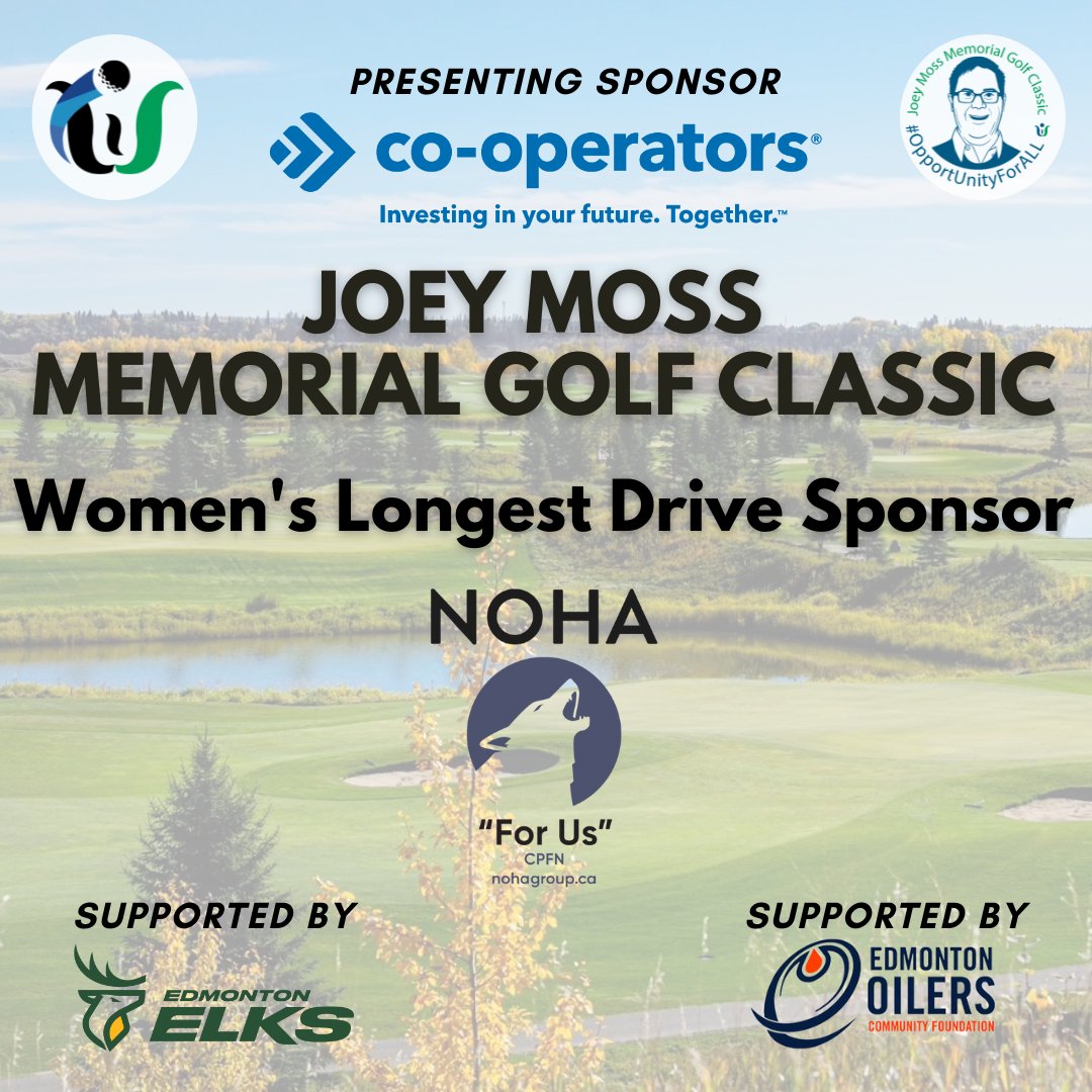 Who's ready to hit the greens!? We're exctied to announce that NOHA is sponsoring the Women's Longest Drive at the Joey Moss Memorial Golf Classic! Register your team today:🏌️ow.ly/XHFy50PIYhm #joeymoss #golf #edmonton #yegevents #edmonton #winnifredstewart