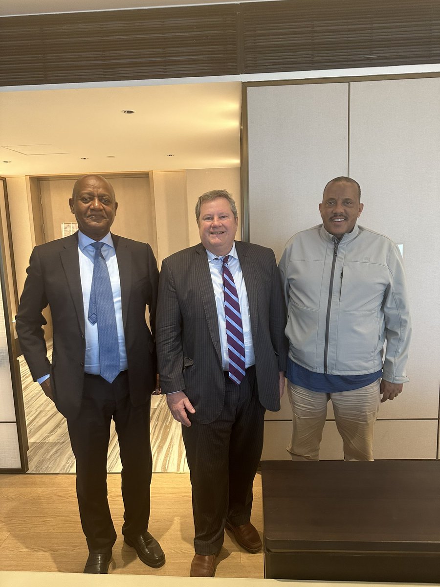 It was nice seeing &amp; having discussion with <a href="/MikeHammerUSA/">Mike Hammer</a> this afternoon. We raised issues of mutual concern &amp; reaffirmed our commitment to continue to work together particularly on the full implementation of the Pretoria agreement as well as stability in Ethiopia &amp; the region.
