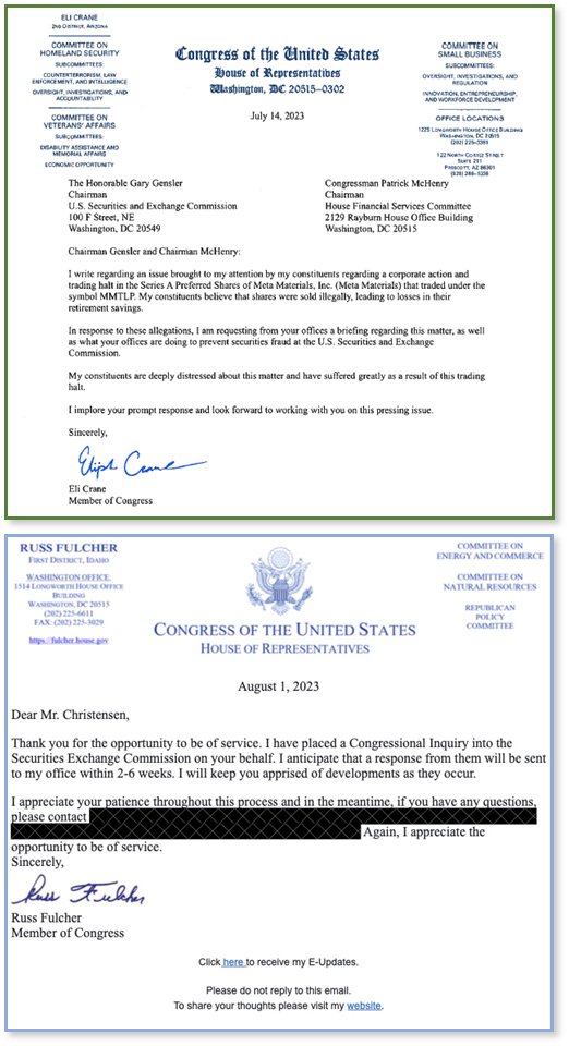 PaulusGreatus's tweet photo. U.S. House of Representatives – MMTLP Outreach (1 of 9)
@RepAdams @Robert_Aderholt @RepMarkAlford @RepPeteAguilar @RepRickAllen @RepColinAllred @MarkAmodeiNV2 @RepArmstrongND @RepArrington @RepAuchincloss @RepBrianBabin @RepDonBacon @RepJimBaird @RepBalderson @RepBeccaB @RepJimBanks @RepAndyBarr @RepBarragan @RepAaronBean @RepBeatty @RepBentz @RepBera @RepJackBergman @RepDonBeyer @RepBice @RepAndyBiggsAZ @RepGusBilirakis @RepDanBishop @SanfordBishop @repblumenauer @RepLBR @RepBoebert @RepBonamici @RepBost @RepBowman @CongBoyle @RepBrecheen @RepShontelBrown @RepBrownley @VernBuchanan @RepKenBuck @RepLarryBucshon @RepNikkiB @RepTimBurchett @michaelcburgess @RepEricBurlison @RepCori @KenCalvert @RepKatCammack @RepCaraveoMD

$MMTLP had sent over 40,000 letters to Congress and the Senate with an outcry of “Foul Play” by FINRA and the SEC.

Additionally, countless phone calls have been made to both Congress and the Senate (by MMTLP Shareholders) asking for their assistance in being “HELD HOSTAGE BY FINRA for 277 DAYS” and counting!

A handful of members from both Congress and the Senate have heard our cries and have responded accordingly after doing their own due diligence from the facts the MMTLP Community had provided to them.

Attached, please find SEVEN LETTERS (5 from Congresspersons and 2 from Senators):

LETTER 1 (dated 7/14/23)
Congressman Eli Crane (Arizona)
Sent to the SEC Chairman (Mr. Gary Gensler) and the Chairman of the House Financial Services Committee (Congressman Patrick McHenry). Requested a briefing from both offices regarding allegations of MMTLP shares being sold illegally (leading to losses in his Constituent’s retirement savings).

LETTER 2 (dated 7/28/22)
FIFTEEN CONGRESSPERSONS: Members of the Committee on Financial Services (see attached signatures)
Sent to the SEC Chairman (Mr. Gary Gensler). Requested a review of the activities surrounding the MMTLP Market Events.

LETTER 3 (dated 8/1/23)
Congressman Russ Fulcher (Idaho)
Sent to Mr. Christensen (a MMTLP Shareholder Constituent). A Congressional Inquiry into the SEC has been placed!

LETTER 4 (dated 8/1/23)
Senator Mark Warner (Virginia)
Sent to Colleen (a MMTLP Shareholder Constituent). The SEC will be contacted on her behalf!

LETTER 5 (dated 8/9/23)
Senator Chris Van Hollen (Maryland)
Sent to Mr. Yon (a MMTLP Shareholder Constituent). Senator Van Hollen and his staff will be looking into the matter regarding FINRA’s and the SEC’s actions.

LETTER 6 (dated 8/18/23)
Congressman John Sarbanes (Maryland)
Sent to Mr. Yon (a MMTLP Shareholder Constituent). He has contacted the SEC urging a careful review of FINRA’s recent actions.

LETTER 7 (dated 8/21/23)
Congresswoman Norma J. Torres (California)
Sent to the SEC Chairman (Mr. Gary Gensler) and the FINRA President & CEO (Mr. Robert Cook). On behalf of Congresswoman Torres’ Constituents (of whom expressed their concerns over the holding and status of their shares), she has requested a briefing from both offices to (1) discuss the trading halt of MMTLP; and (2) a timeline on when a resolution will occur.