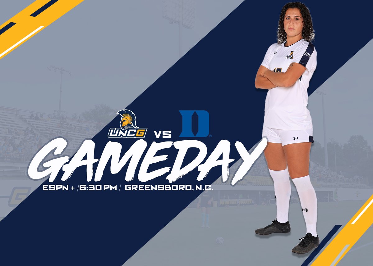 UNCGWSoccer's tweet image. Take two 🎬

🆚 No. 14 Duke
📍Greensboro, N.C.
🕒 6:30 P.M.
🏟️ UNCG Soccer Stadium 
📺 go.uncg.edu/s0txhe
📊go.uncg.edu/s0txi9
#letsgoG